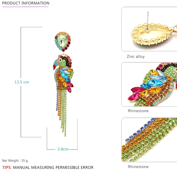 Naomi - Luxury Statement Multicolor Natural Crystals Dangle Earrings.2025 Trendy - Picture 10 of 12